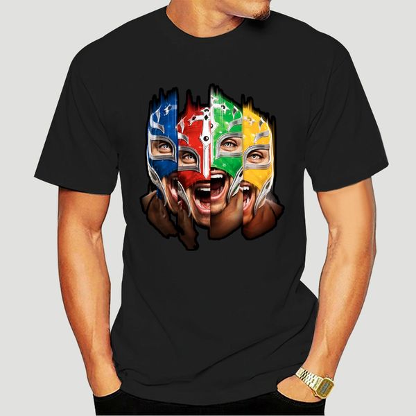 

мужская rey mysterios с коротким рукавом sportser лето tshirt черно-4286a