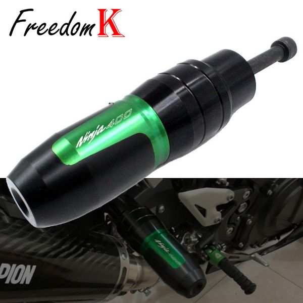 

for ninja400 ninja 400 2020 2020 motorcycle cnc frame crash pads exhaust sliders crash protector with logo