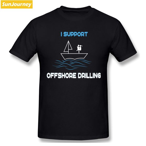 

funny drill designs offshore drilling t-shirt men oversize cotton short sleeve clothes