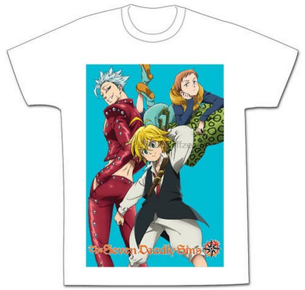 

legit seven deadly sins meliodas ban king group authentic anime t-shirt #90439 trendy streetwear tee shirt