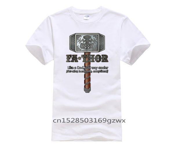 

fashion t shirt 100% cotton mens fa thor fathor way cooler dad father s day gift summer short t shirt for men