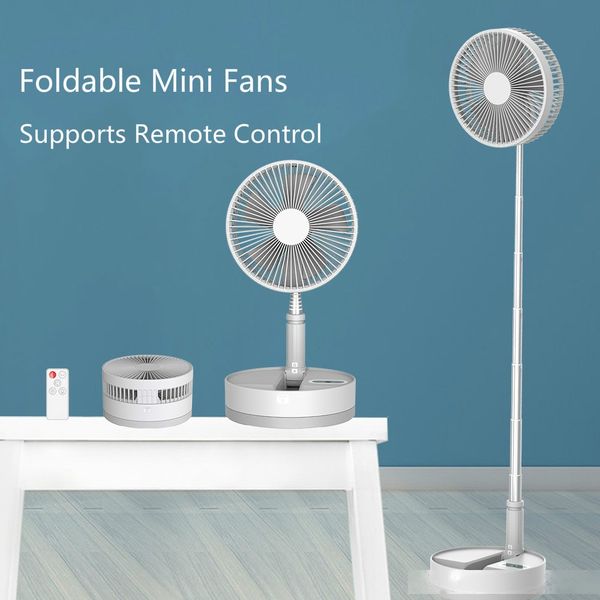 

office home portable usb fan foldable chargeable floor deskfans air cooler with ir remote control telescopic air conditional