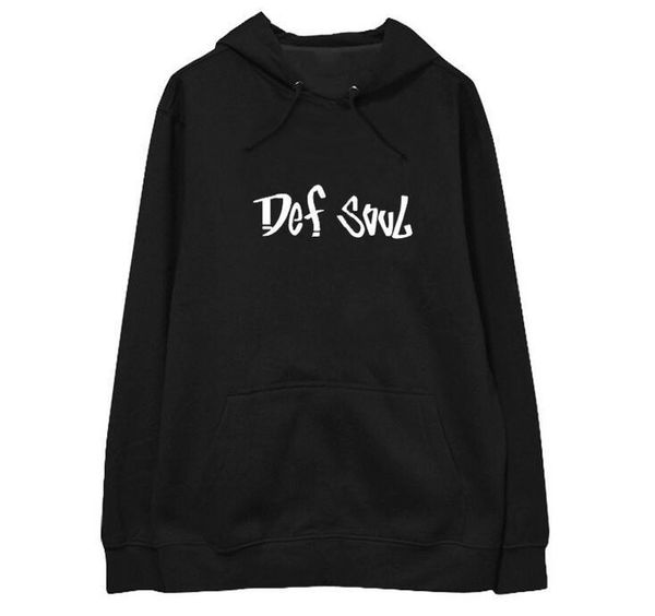 

kpop got7 jb jae beom nickname def soul same printing pullover fleece/thin hoodies for i got7 supportive hoodies, Black