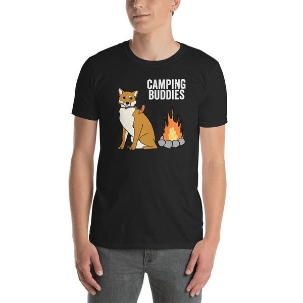 

shiba inu shirt, funny shiba inu gift, shiba inu camping buddies t-shirt, dog tee