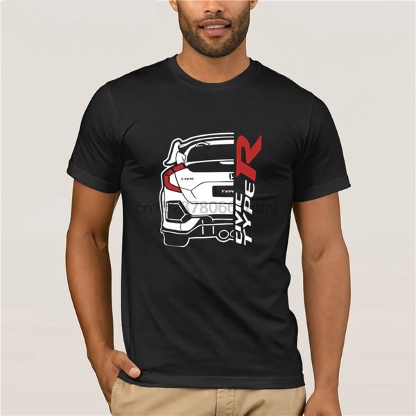 

мода printed мужская футболка популярная известная марка марка высокого качества для civic type r fk8 фаны автомобиль спорт måns футболку