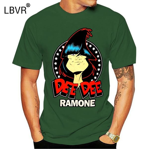 

dee dee ramone mens headsslim fit t-shirt black custom graphic tees tee shirt