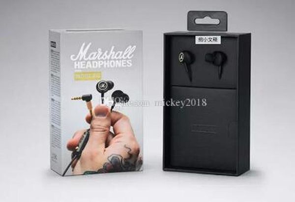 

marshall mode eq earphones with mic dj hi-fi headphone hifi headset professional dj monitor headphone deep bass