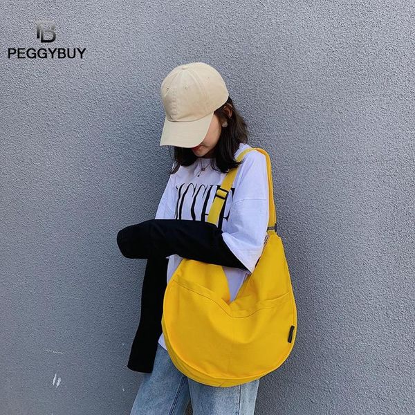 

women daily canvas shoulder bags big size vintage travel tote large capacity women handbag pure color outdoor casual handbag