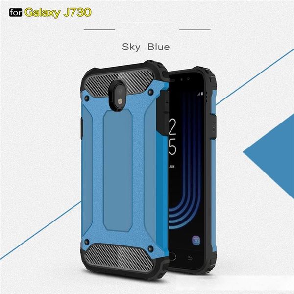 

dual layer heavy duty rugged armor case for samsung j730 eu hybrid tpu pc shockproof protective cover
