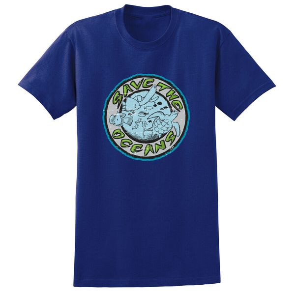 

save the oceans print t shirt men women sizes colors tee shirt novelty breathable
