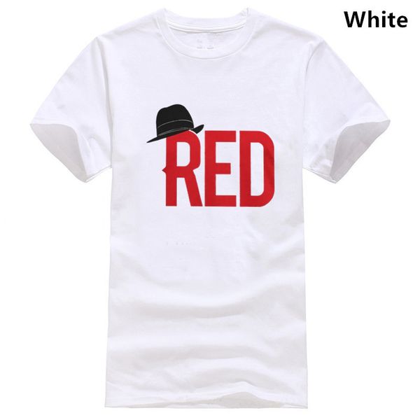 

красный реддингтон черный список мужчины футболка raymond tv hat fandom криминал уголовная tshirt хлопок оптом