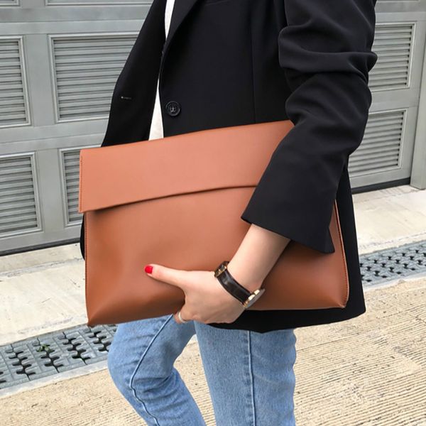 

2020 new clutch bag new simple fashion large capacity clutch bag female briefcase envelope