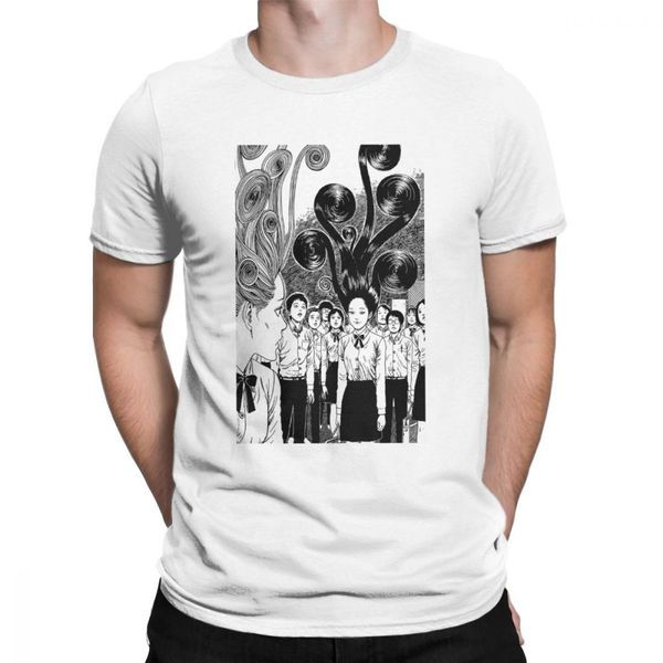 

junji ito t-shirt men tomie japanese kago manga horror tomie harajuku 100% cotton tee shirt short sleeve t shirts plus size