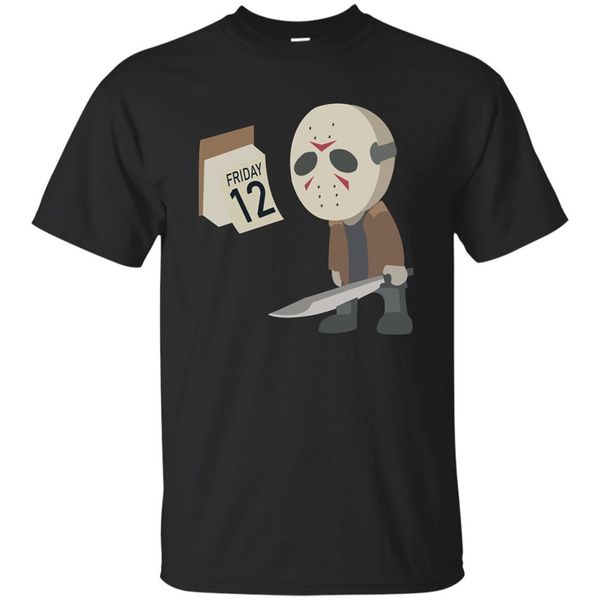 

friday 12th funny halloween horror graphic t-shirt fitness tee shirt