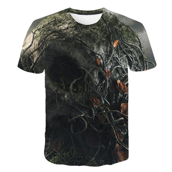 

colorful skull cosplay clown 3d print shirts hentai graphic comics men clothing