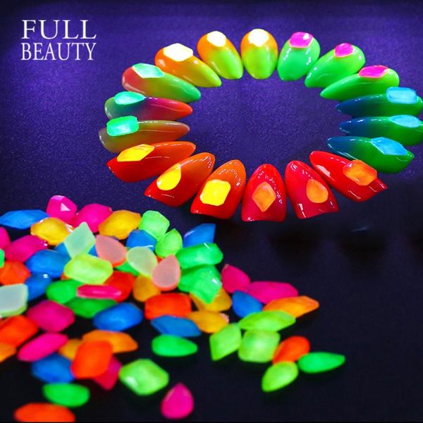 

fluorescent stone nail art decorations glimmer in blue light rhinestones nail flat square back art technology style ch1045, Silver;gold