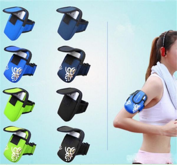 

outdoor sport running cellphone armband arm zipper jogging gym exercise bag phone case pouch for iphone