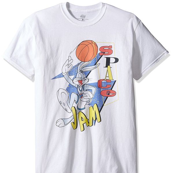 

short sleeve 100% cotton man tee warner brothers men retro bugs bunny space jam t-shirt