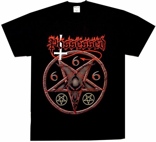 

possessed goat head shirt tee m-3xl us shirt official death thrash metal t-shirt