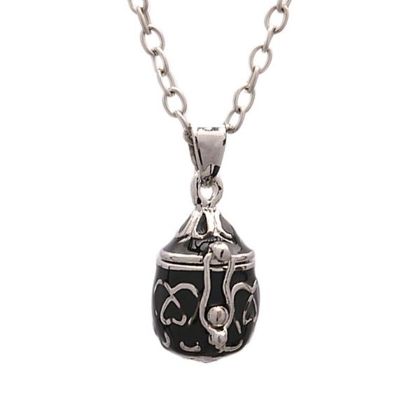 

pendant necklaces 1pc brass water drop openable po lockets phase box memorial chain, Silver