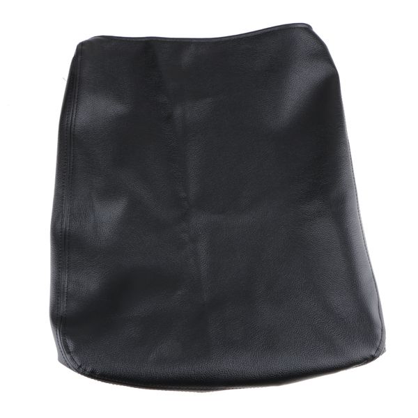

auto repalcement center console armrest leather synthetic protector cover black