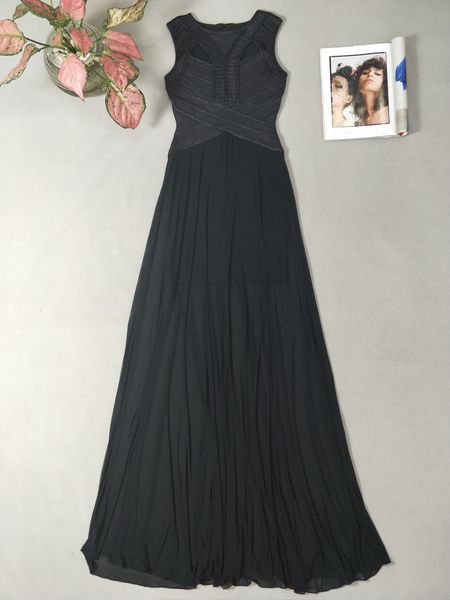 

2021 new hl v-neck mermlaid prom dresses bodycon body sculpting rayon elastic evening gown elegant long formal party bridesmaid costumes h20, Black