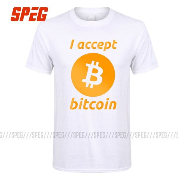 

футболки i accept tops bitcoin подростковый pre-хлопка tee shirt горячая продажа adult tee t-shirt дизайн с коротким рукавом