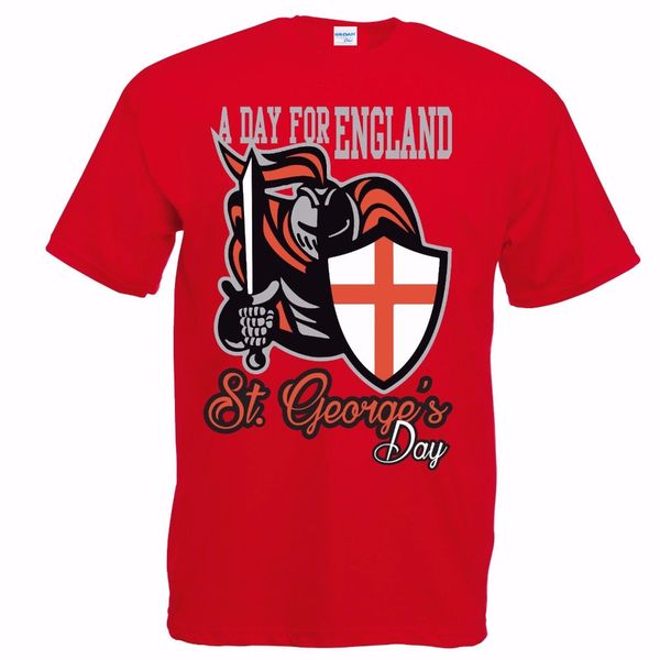 

fashion o-neck t shirt a day for england st georges day t shirt george and the dragon english and cool tee shirt