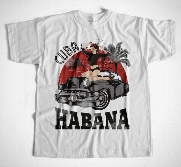 

2019 men's fashion t-shirt habana s-4xl kuba cuba havanna la habana fidel che summer style