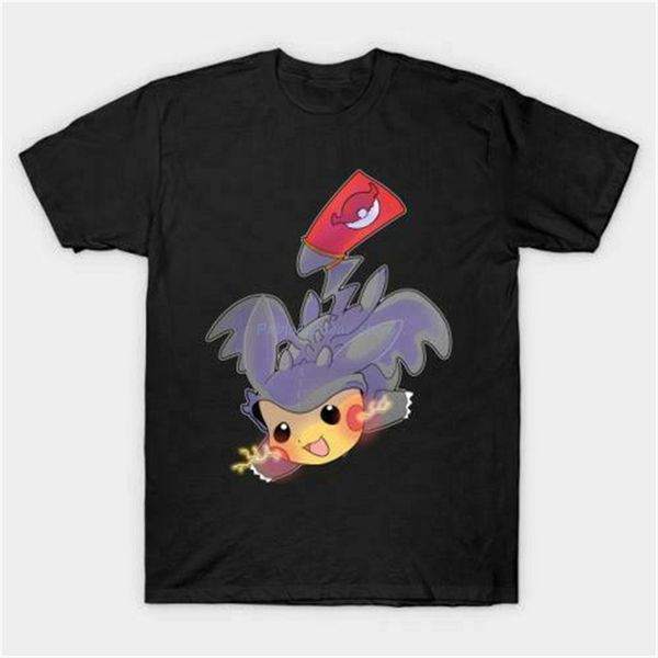 

новый беззубое pokem3on смешная черная футболка s-5xl евро размер ретро tee shirt