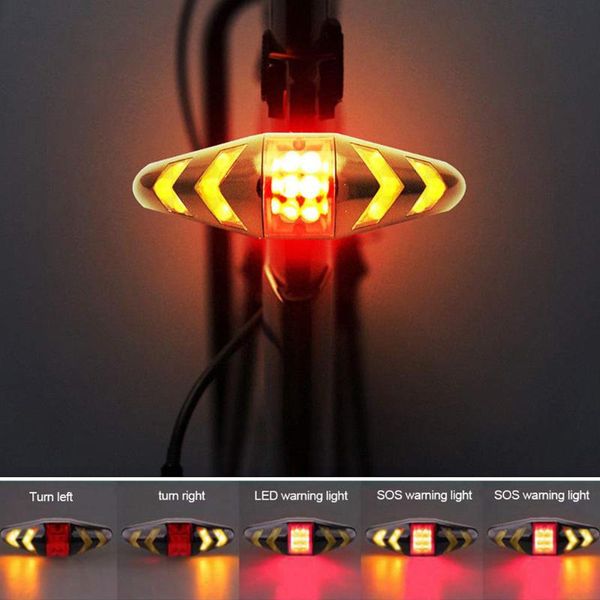 

bike light waterproof rear tail light led mountain bike cycling turn signals with wireless bicycle taillight tools