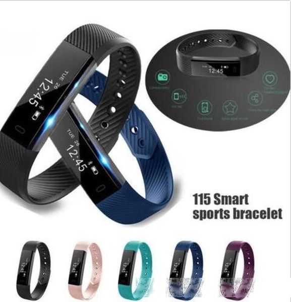 

115hr oled screen multi-point touch screen smart bracelet pedometer sleep monitor sedentary reminder for android / ios