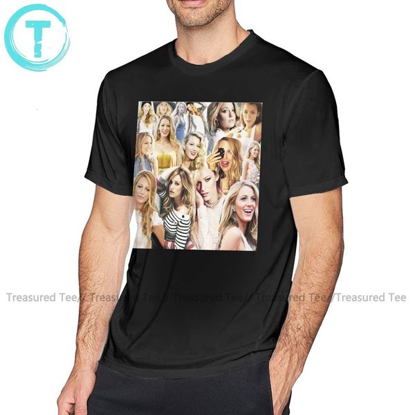 

blake lively t shirt blake lively collage t-shirt 5x men tee shirt short-sleeve streetwear 100 cotton tshirt