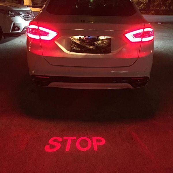 

vodool anti collision rear car laser tail fog light auto brake parking lamp led ssignal indicator warning light car styling
