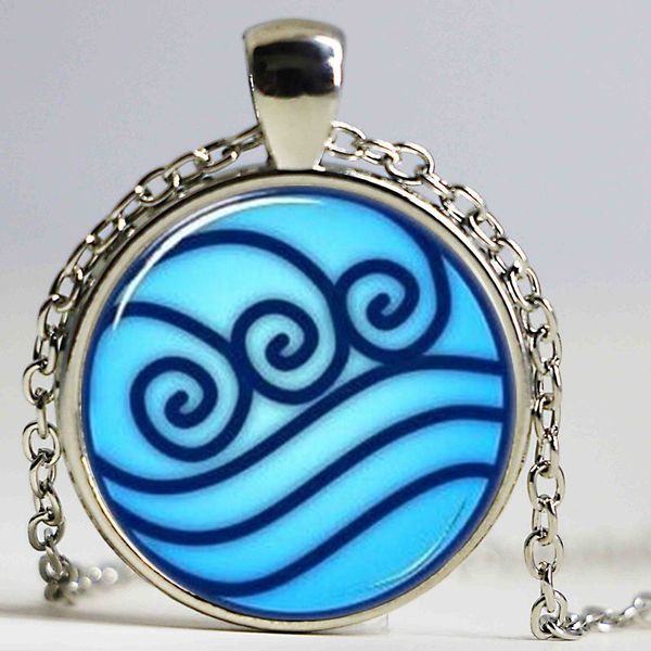 

pendant necklaces 2021 charms avatar the last airbender necklace, legend of korra water tribe choker jewelry, Silver
