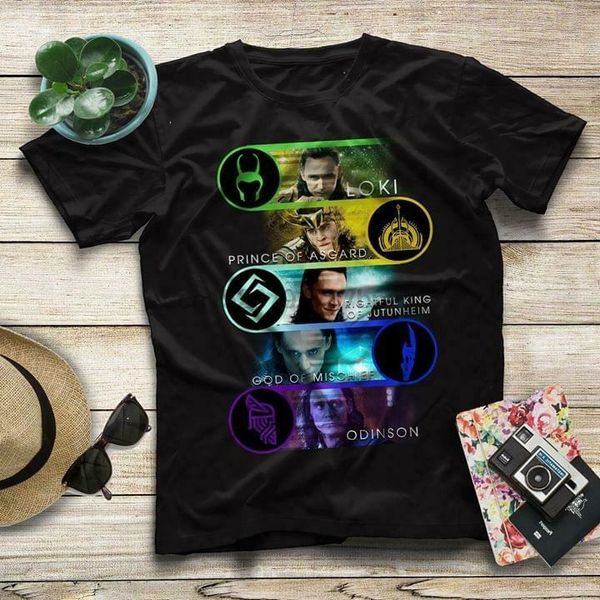 

loki of asgard god of mischief men black cotton t shirt s 4xl