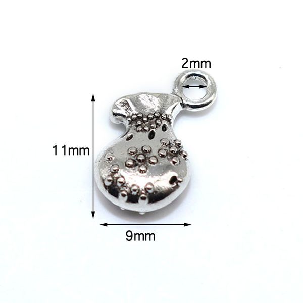 

charms antique silver color purse beads 11*9mm words diy floating charm pendant metal jewelry making, Bronze;silver