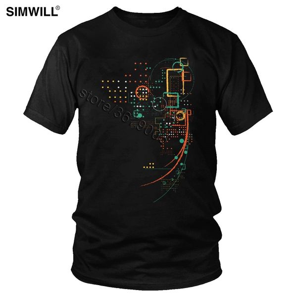 

classic urban city grid tee men cotton fashion abstract art t-shirt short sleeve tshirt retro tee shirt big and tall man t shirt