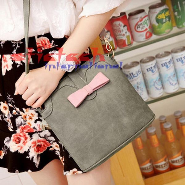 

by dhl or ems 20pcs new arrival nubuck leather small women shoulder bag fashion bucket crossbody bag for women school