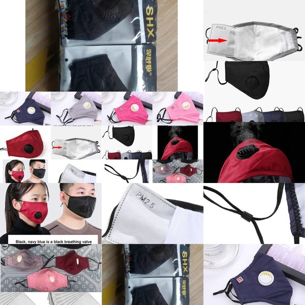 

put woman can man disposable washable filter pm2.5 activated carbon black mouth mask anti ic9x