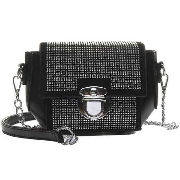 

new luxury messenger bag ladies shoulder bag chain purse mini exquisite rhinestone