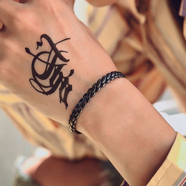 

steel soldier fashion stainless steel bangle bracelets for women exquisite personality popular jewelry, Black