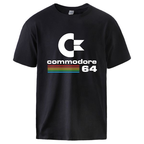 

commodore 64 хлопок футболки для парня 2020 нового лето короткого зефе спортивной tshirt мужских повседневные тренировок топов дряблой спорт