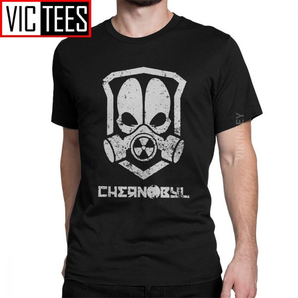 

chernobyl men t shirt disaster nuclear tv show ukraine gas mask cccp amazing tshirt 100 percent cotton
