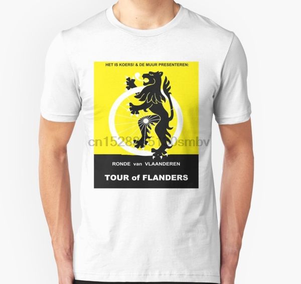 

men tshirt tour of flanders vintage bike racing advertising print t shirt women t-shirt tees top