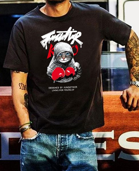 

men's pure cotton port style half-sleeved large code hip hop rice super clothes summer printed tee shirt