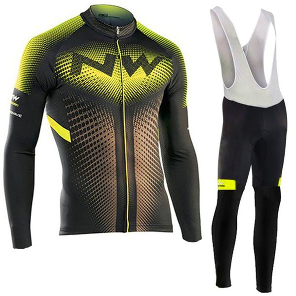

northwave 2020 spring/autumn cycling clothing ropa ciclismo nw men's jersey suit outdoor riding bike mtb clothing bib pants set, Black;blue