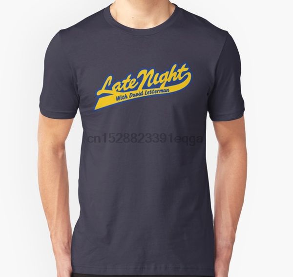 

men short sleeve tshirt latenight david letterman t shirt women t-shirt