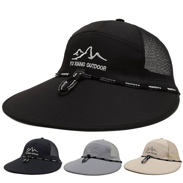 

wide brim hats sun visor women large summer uv protection beach cap hat, Blue;gray