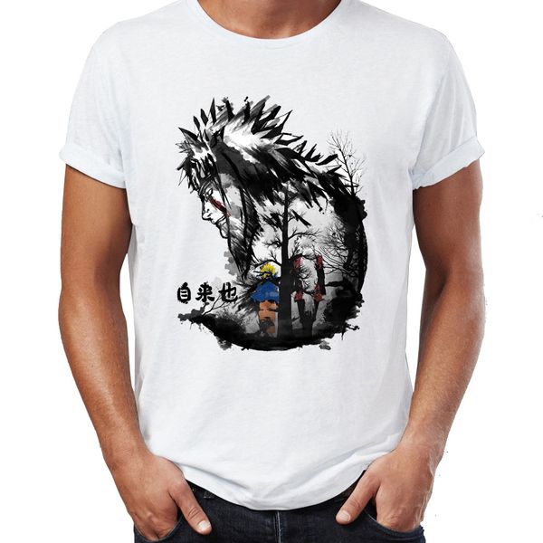 

men's t shirt naruto gama sennin toad sage awesome artwork drawing printed tee